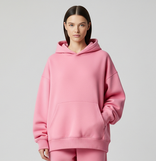 OVERSIZED PINK HOODIE