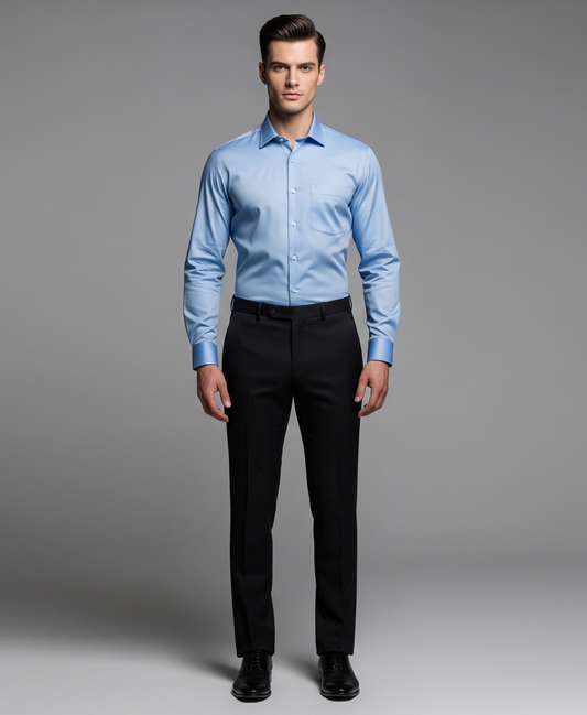 SLIM FIT SKY BLUE FORMAL SHIRT